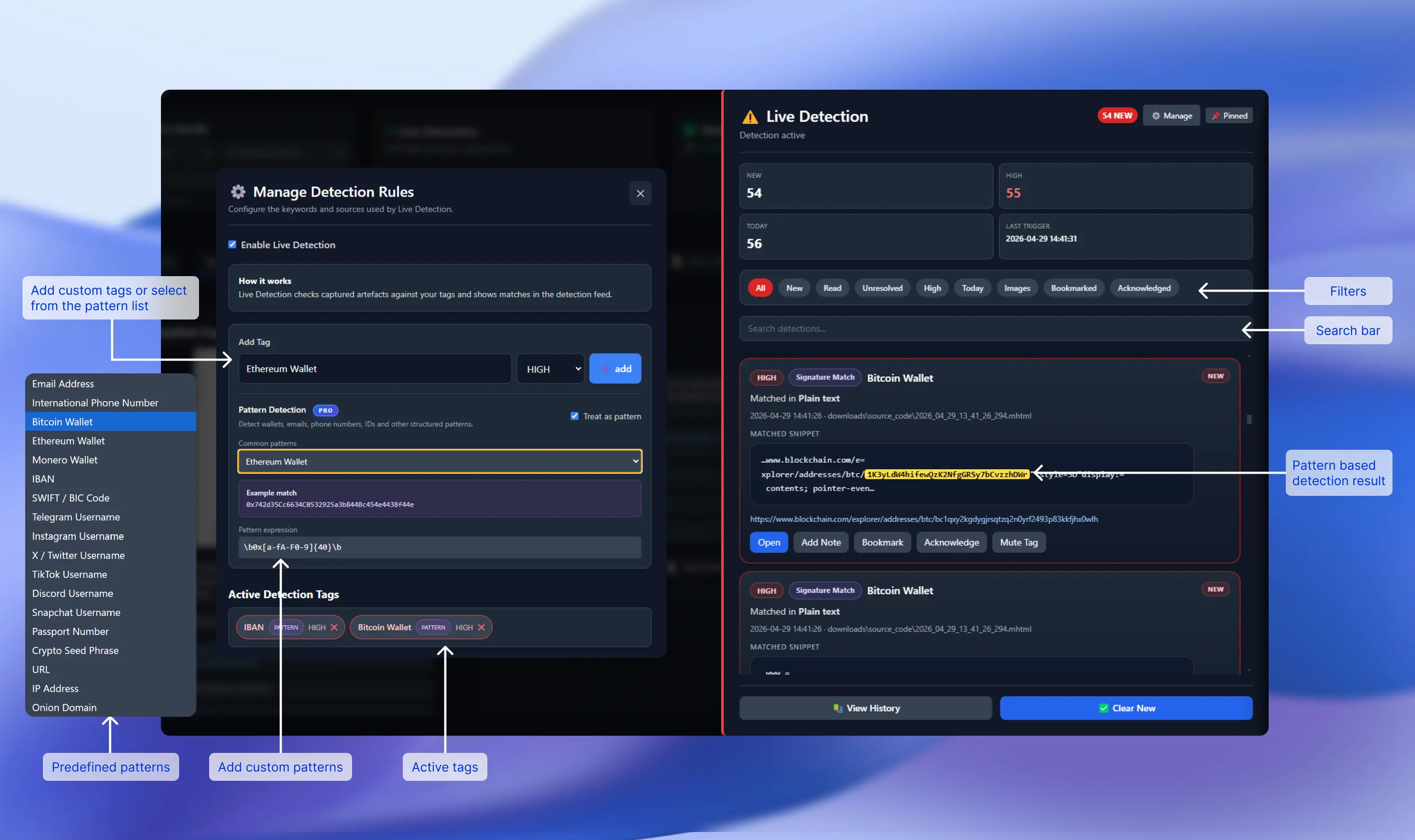 Full OSIRT Dock visible on screen as floating control panel